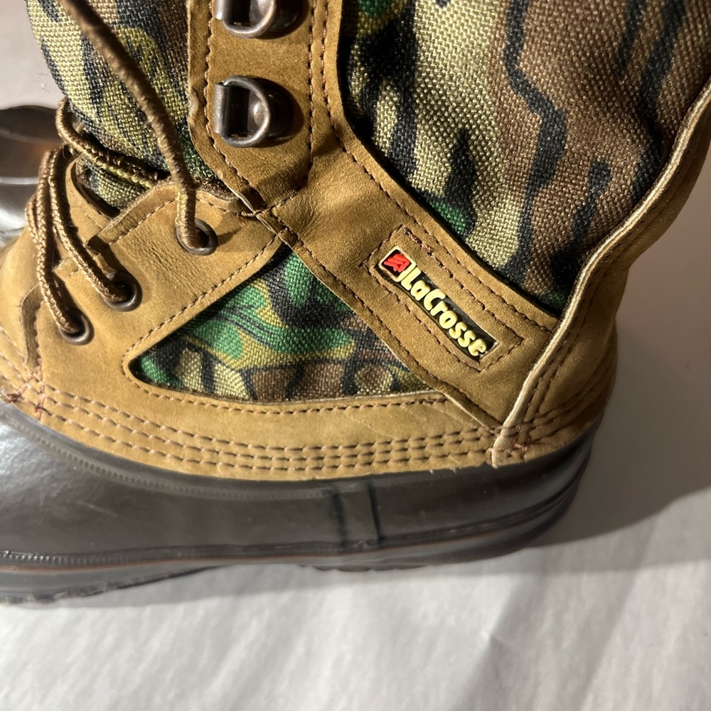 Lacrosse snow weather boots men camo sz 8 thinsulate hunting camping outdoor - Picture 3 of 16